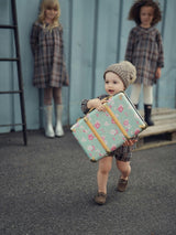 Sweet Plaid Long Puff Sleeve Top & Shorts Set