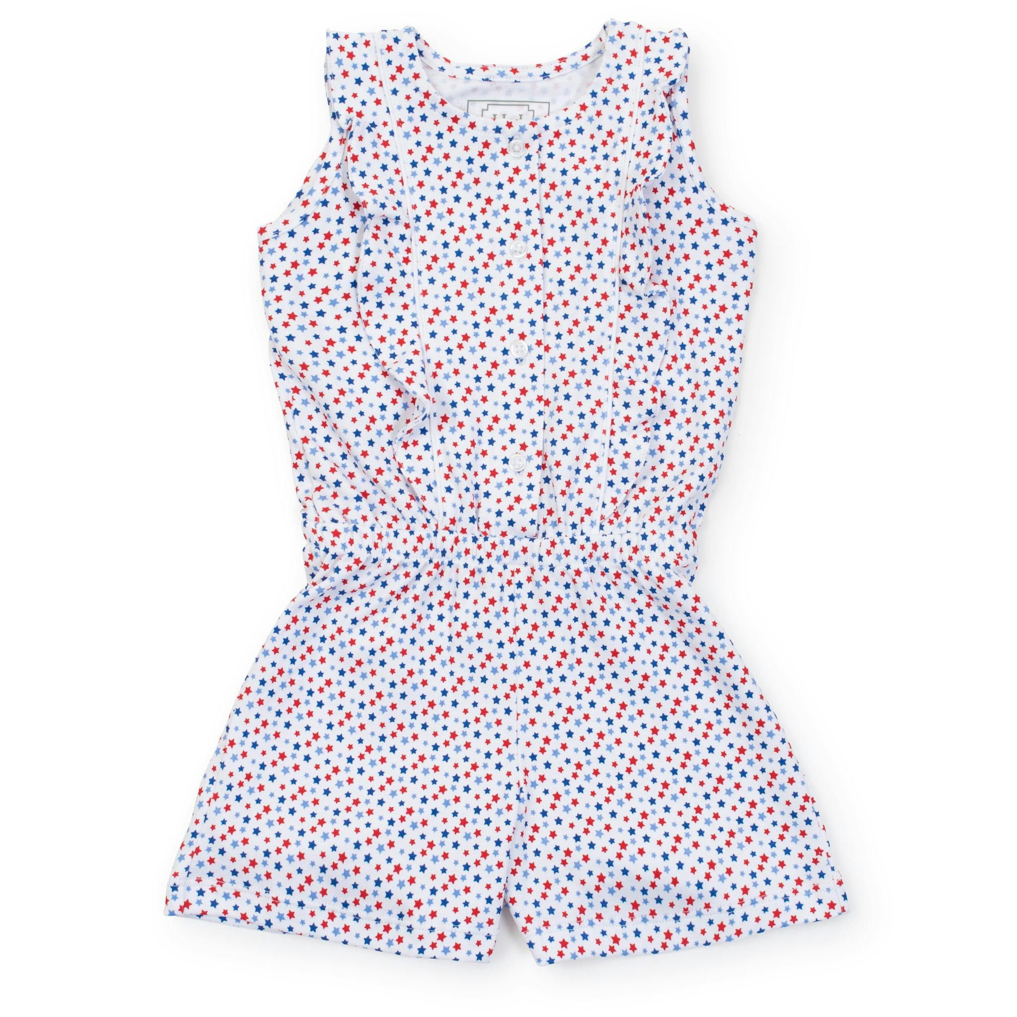 Lola Girls' Romper - Star Spangled