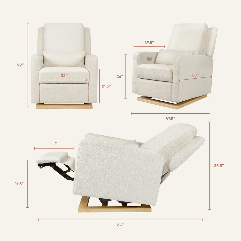 Babyletto Sigi Electronic Recliner and Glider with USB Port