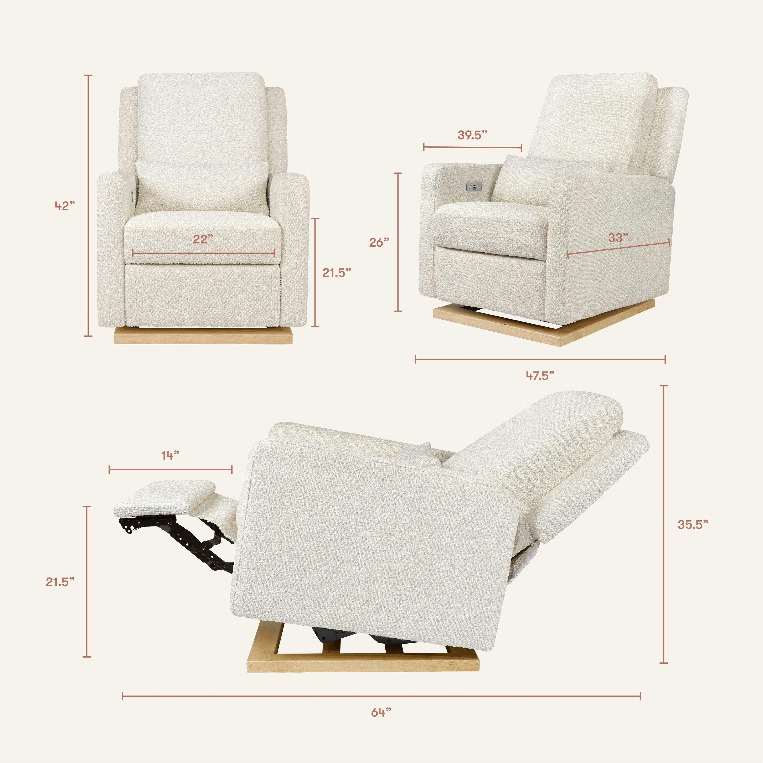 Babyletto Sigi Electronic Recliner and Glider with USB Port