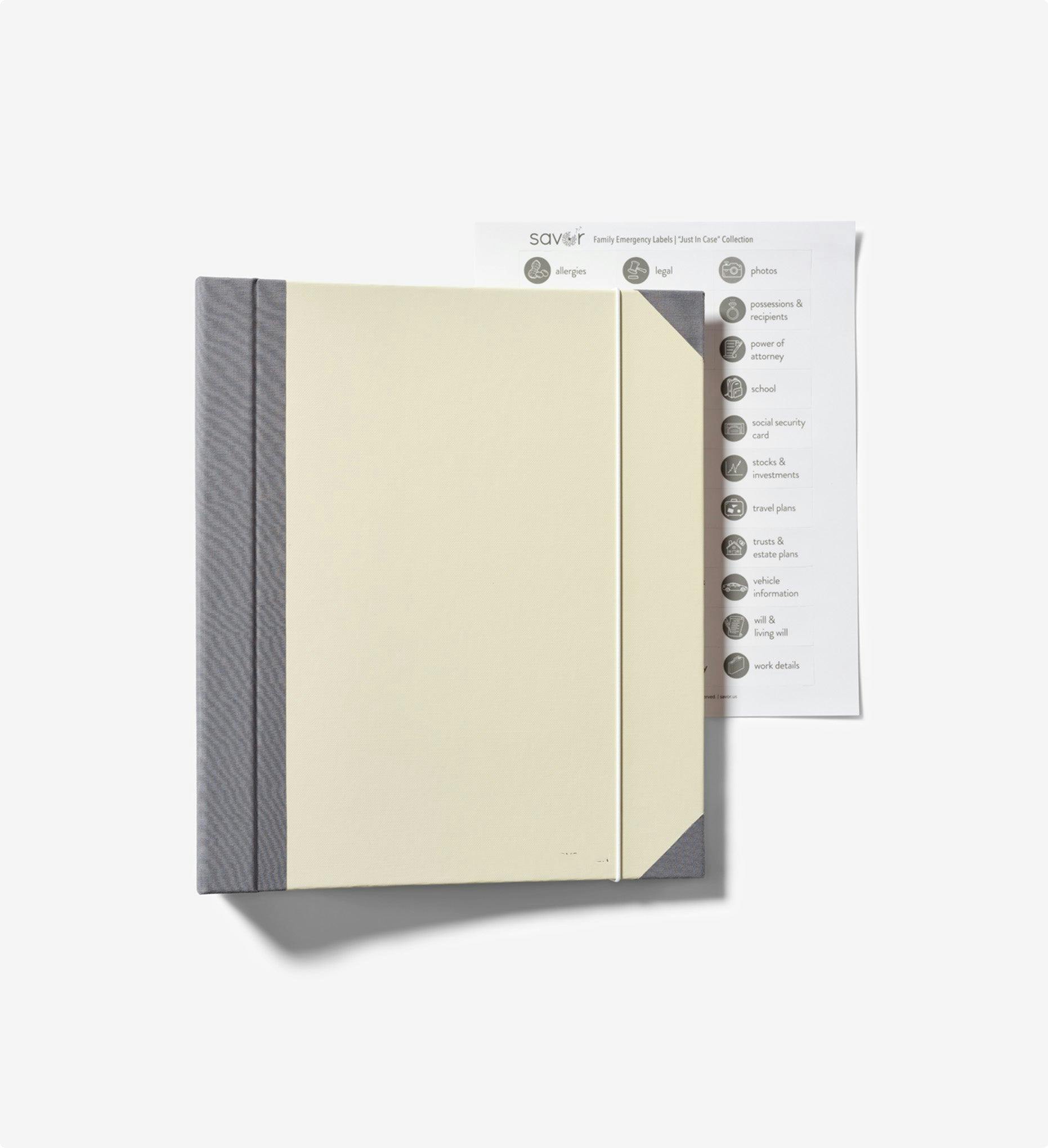 Family Emergency Binder