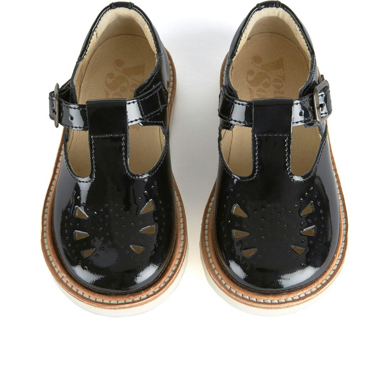 Rosie T-Bar Shoe Black Patent Leather, Black
