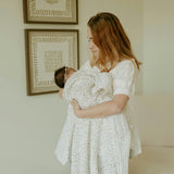 Organic Cotton Muslin Swaddle Blanket - Floral Field