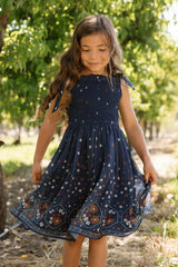 Mini Rayna Dress in Midnight Cascading Floral