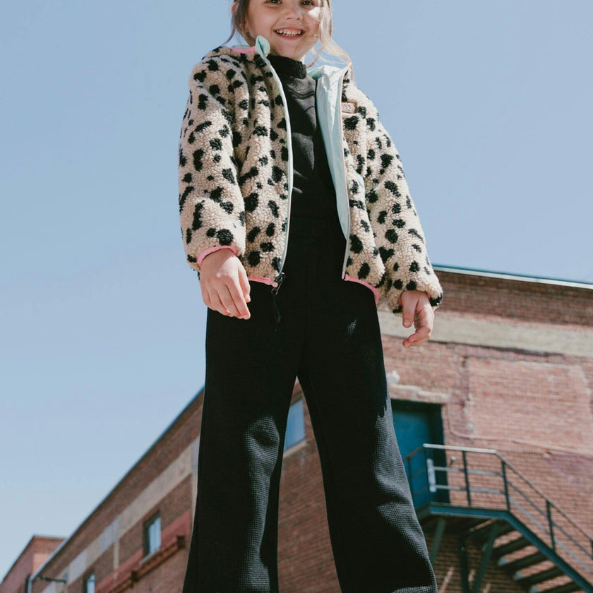Waffle Flare Leg Pants