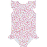girls blush bloom ruffle cap sleeve one piece