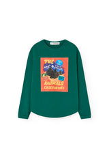 Dark Green Anteater Long Sleeve T-shirt
