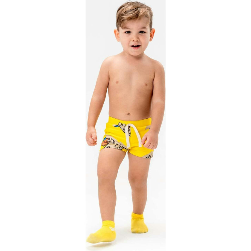 Sand Castle Graphic Cotton Shorts
