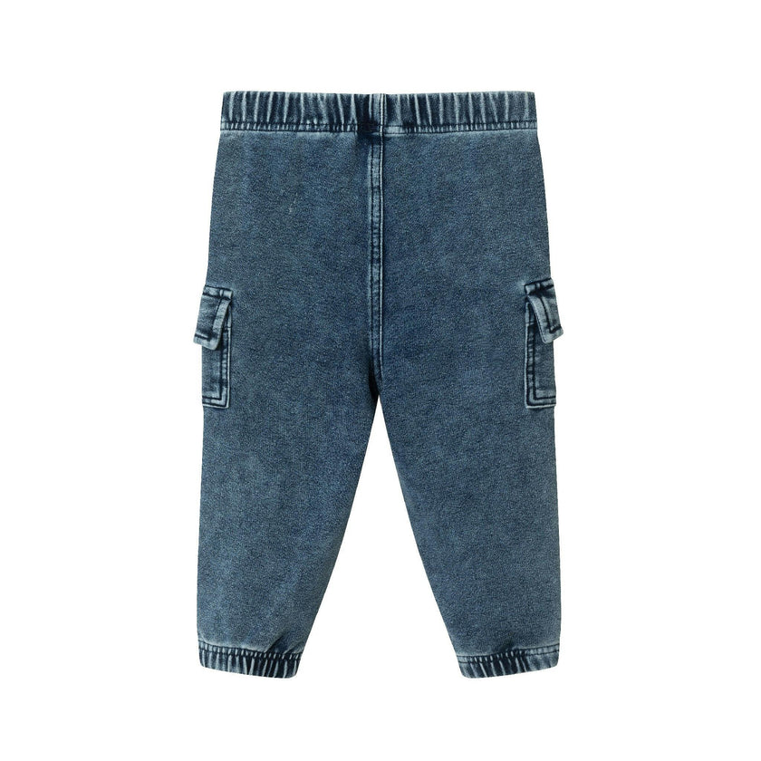 Infant Buttondown Denim Jogger Set