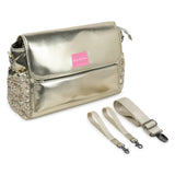 Metallic diaper bag