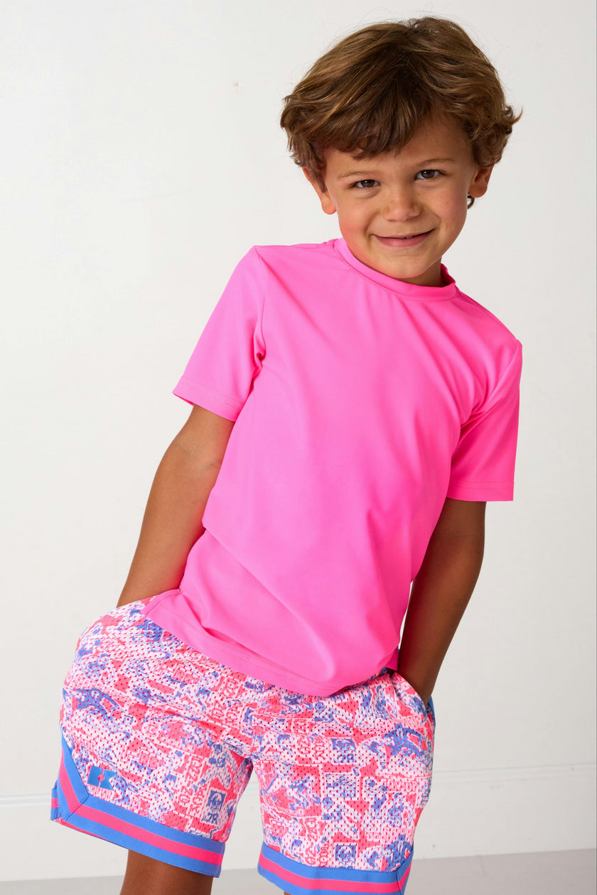 neon pink practice shirt