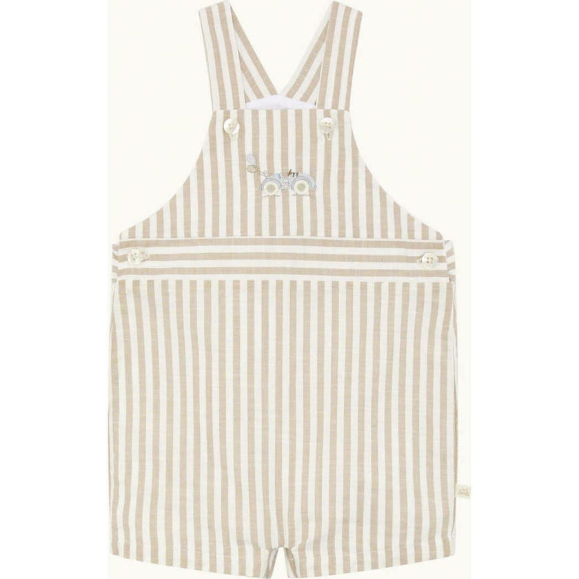 Alfie Stripe Race Car Baby Dungaree
