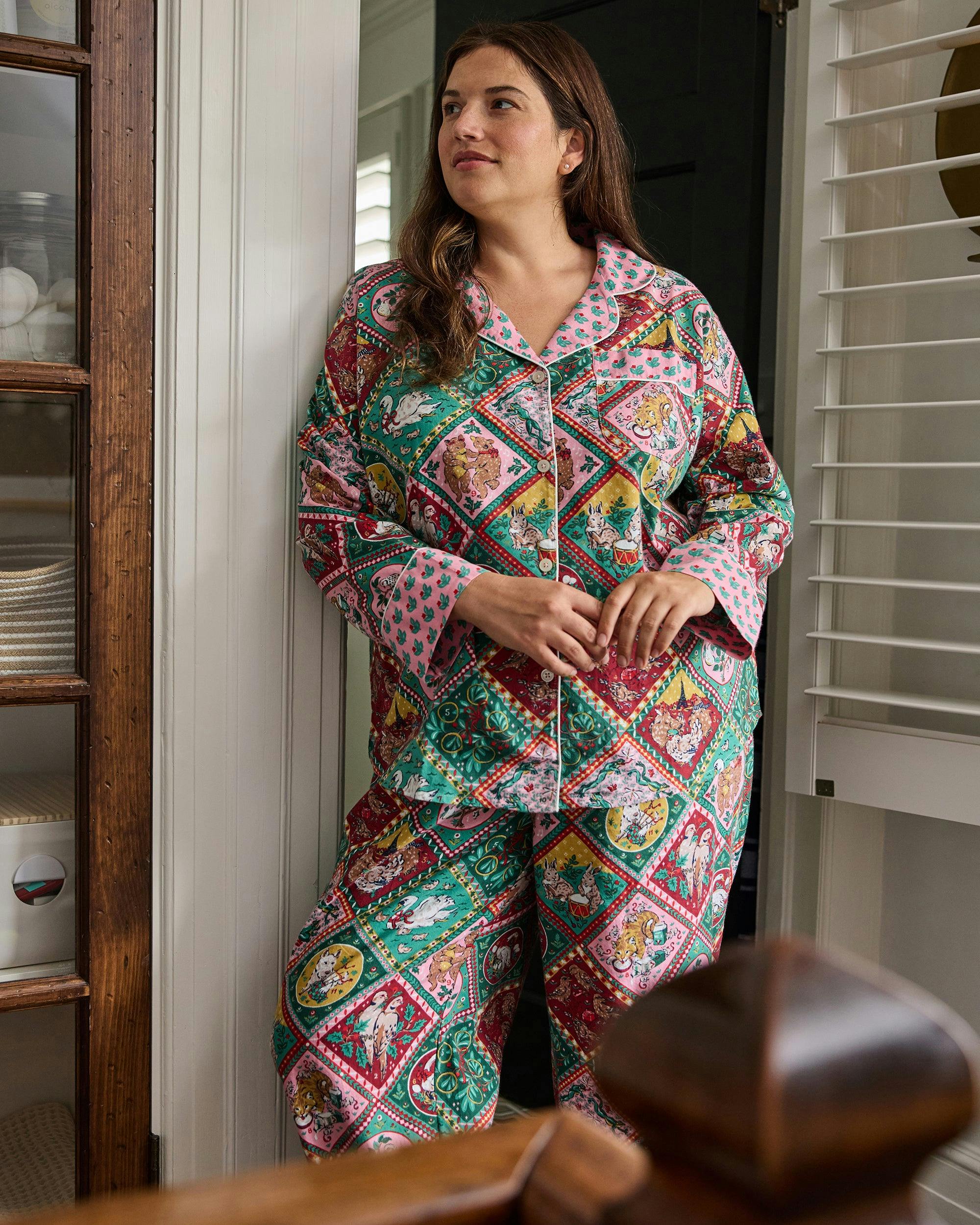 12 Days of Christmas - Long PJ Set - Vintage Holiday