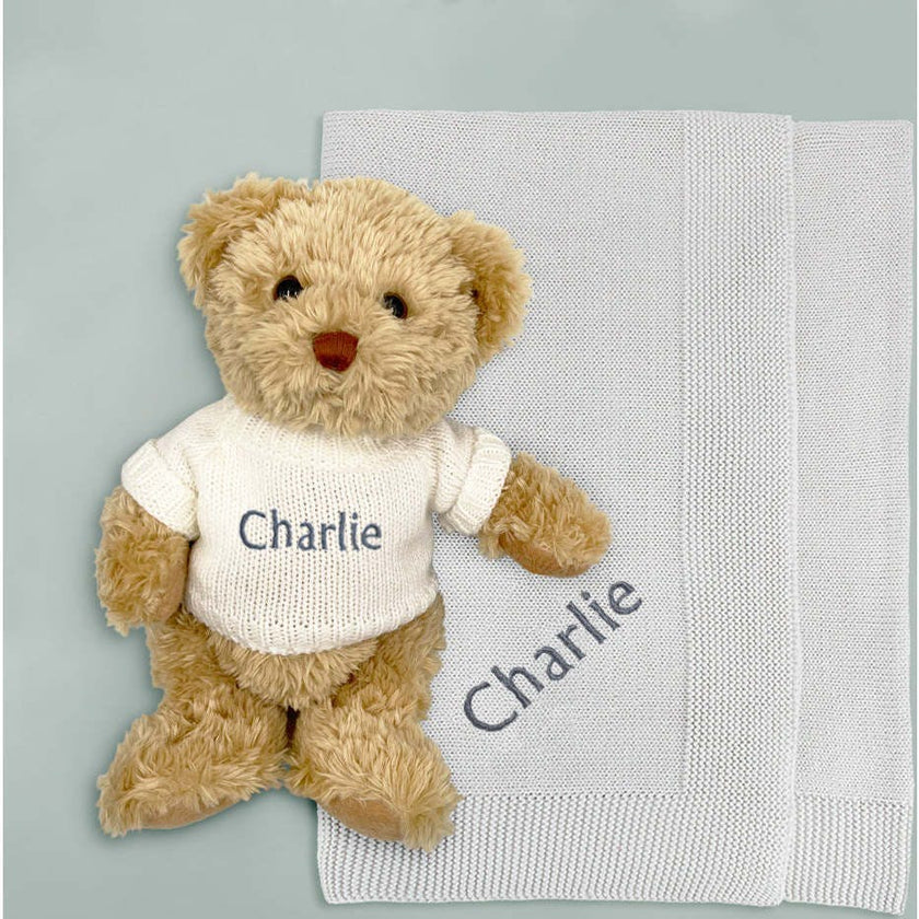 Personalized Bertie with Blanket