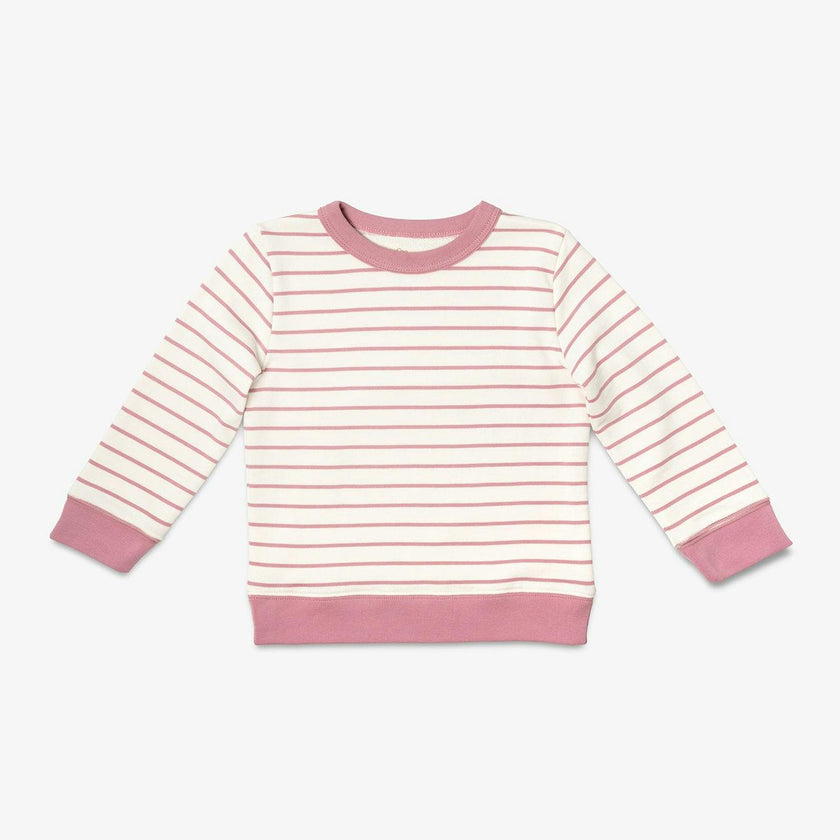 Remy Sweatshirt, Rose French Stripe
