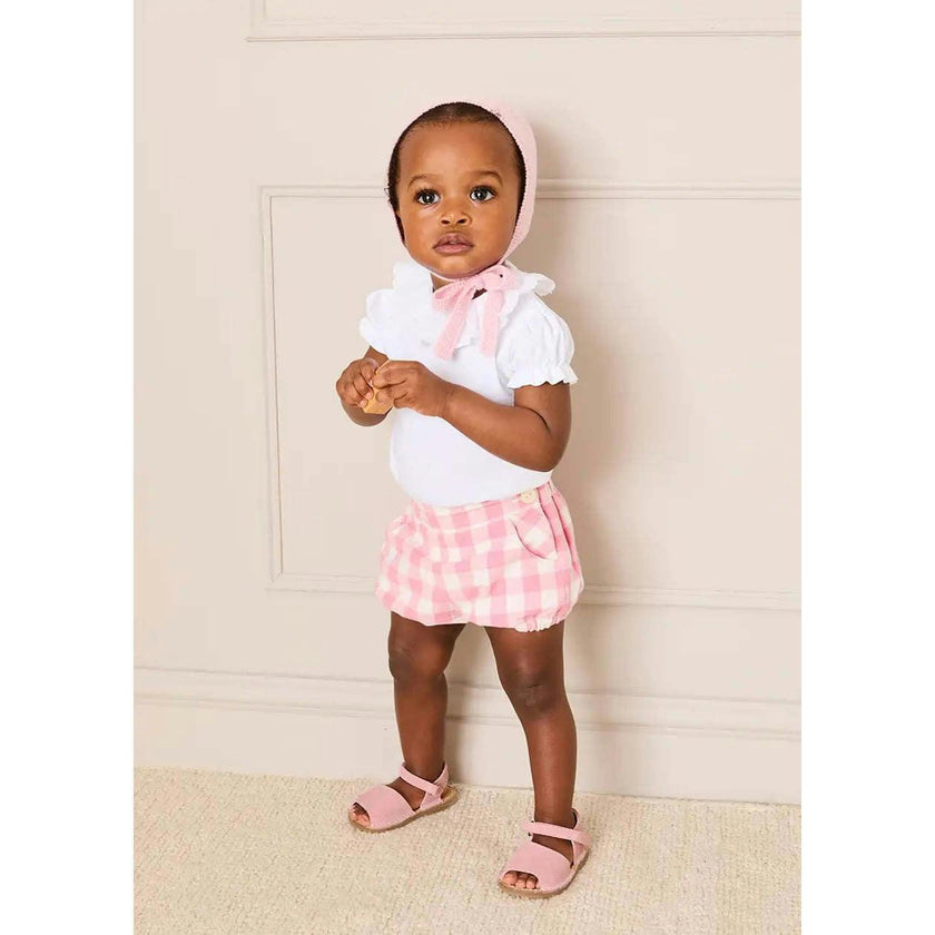 Broderie Anglaise Frill Collar Bodysuit in White (1mth-3yrs)