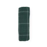 Cotton Muslin Swaddle Blanket - Evergreen Plaid