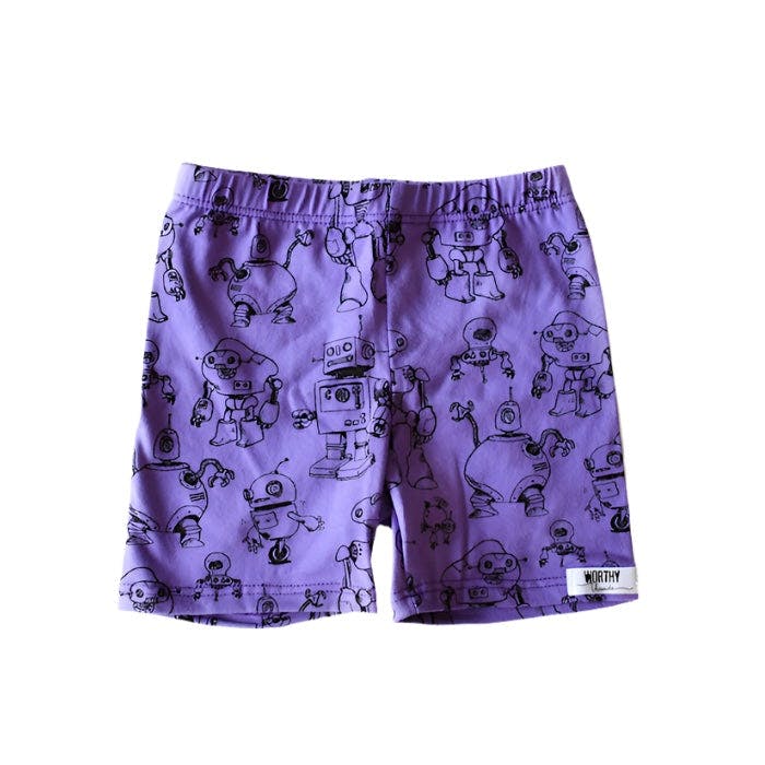 Robots Biker Shorts