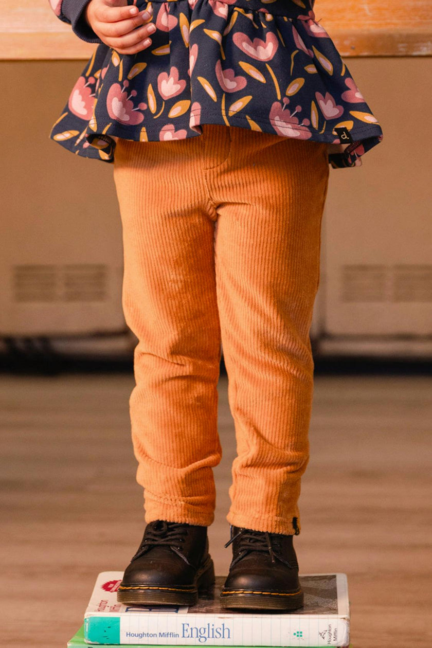 Stretch Velour Treggings Yellow