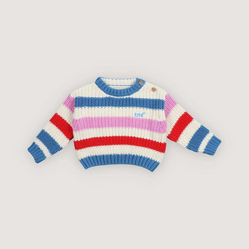 Celosia Baby Jumper Iris Whisper Stripes