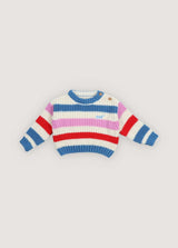 Celosia Baby Jumper Iris Whisper Stripes