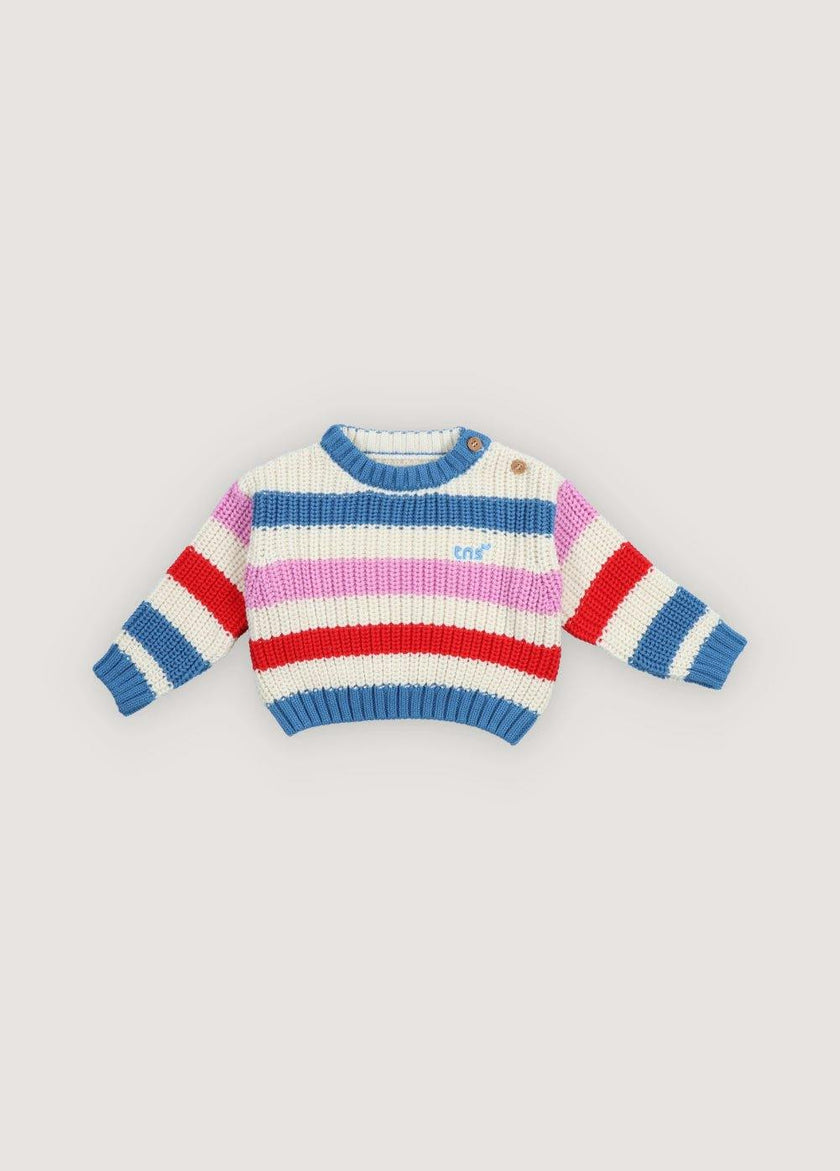 Celosia Baby Jumper Iris Whisper Stripes