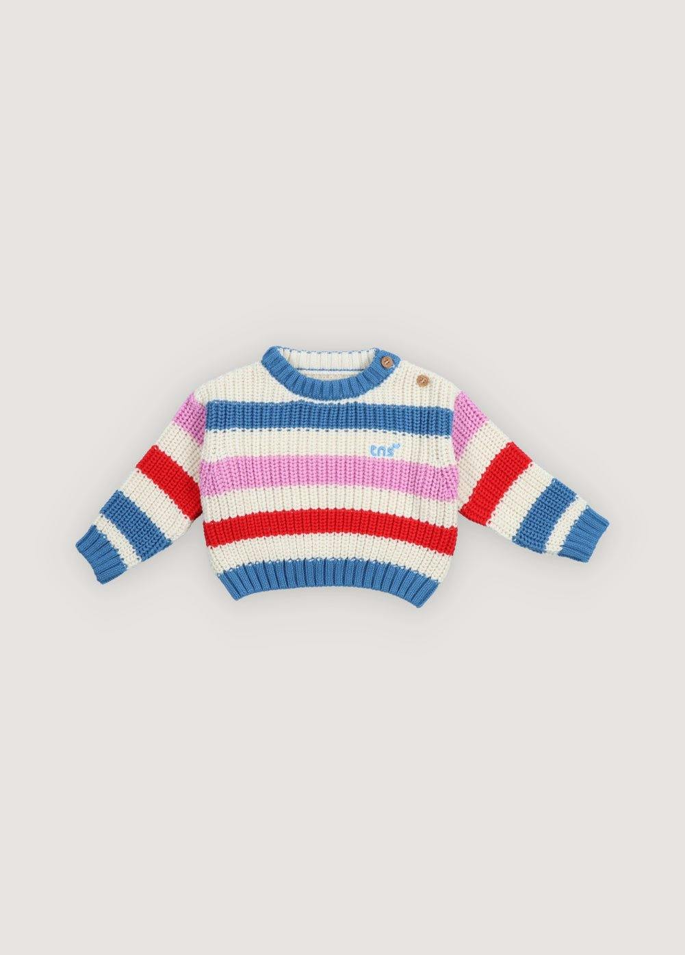 Celosia Baby Jumper Iris Whisper Stripes