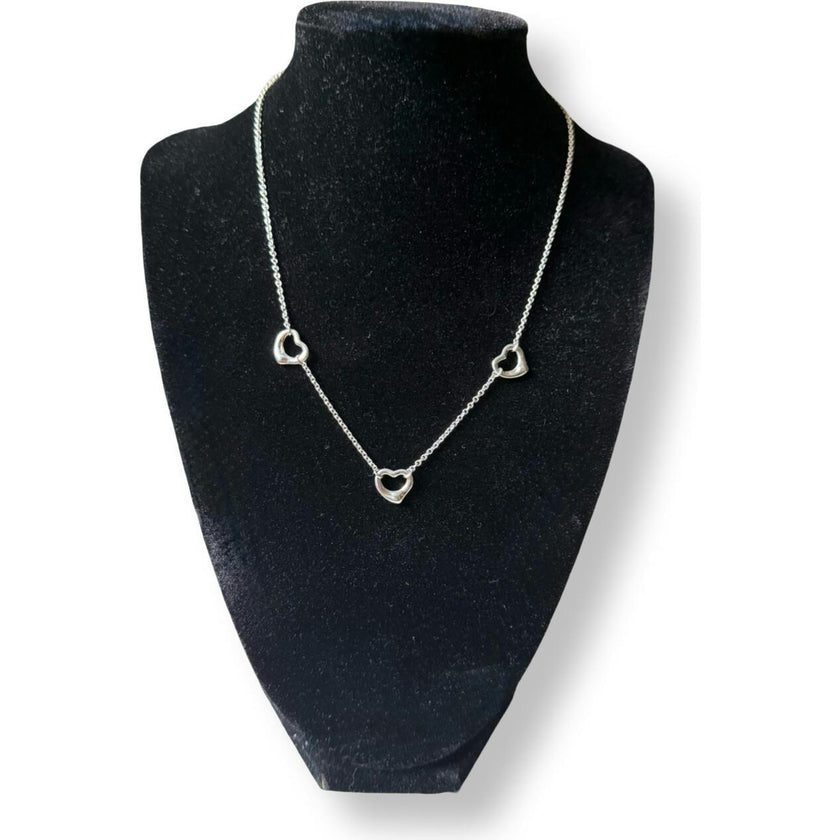 Vintage Tiffany & Co.Triple Open Heart Necklace