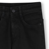 Black Faded Denim Pants