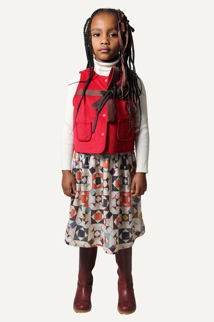 LUNA SMOCKED SKIRT