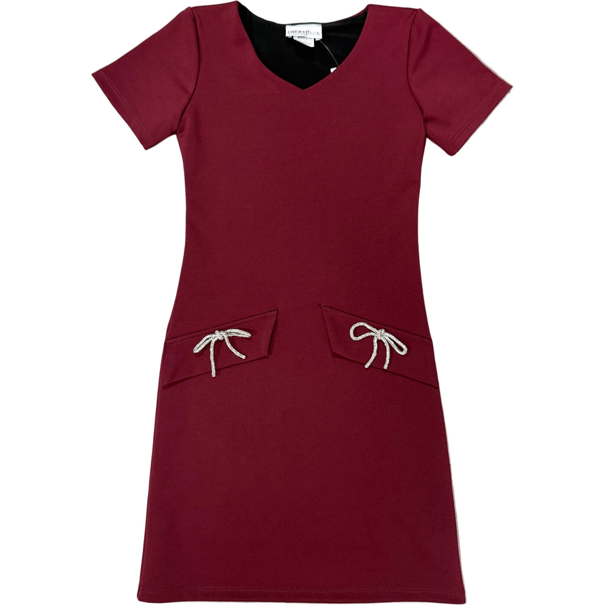 Girls ShortSleeve Dress With Bow