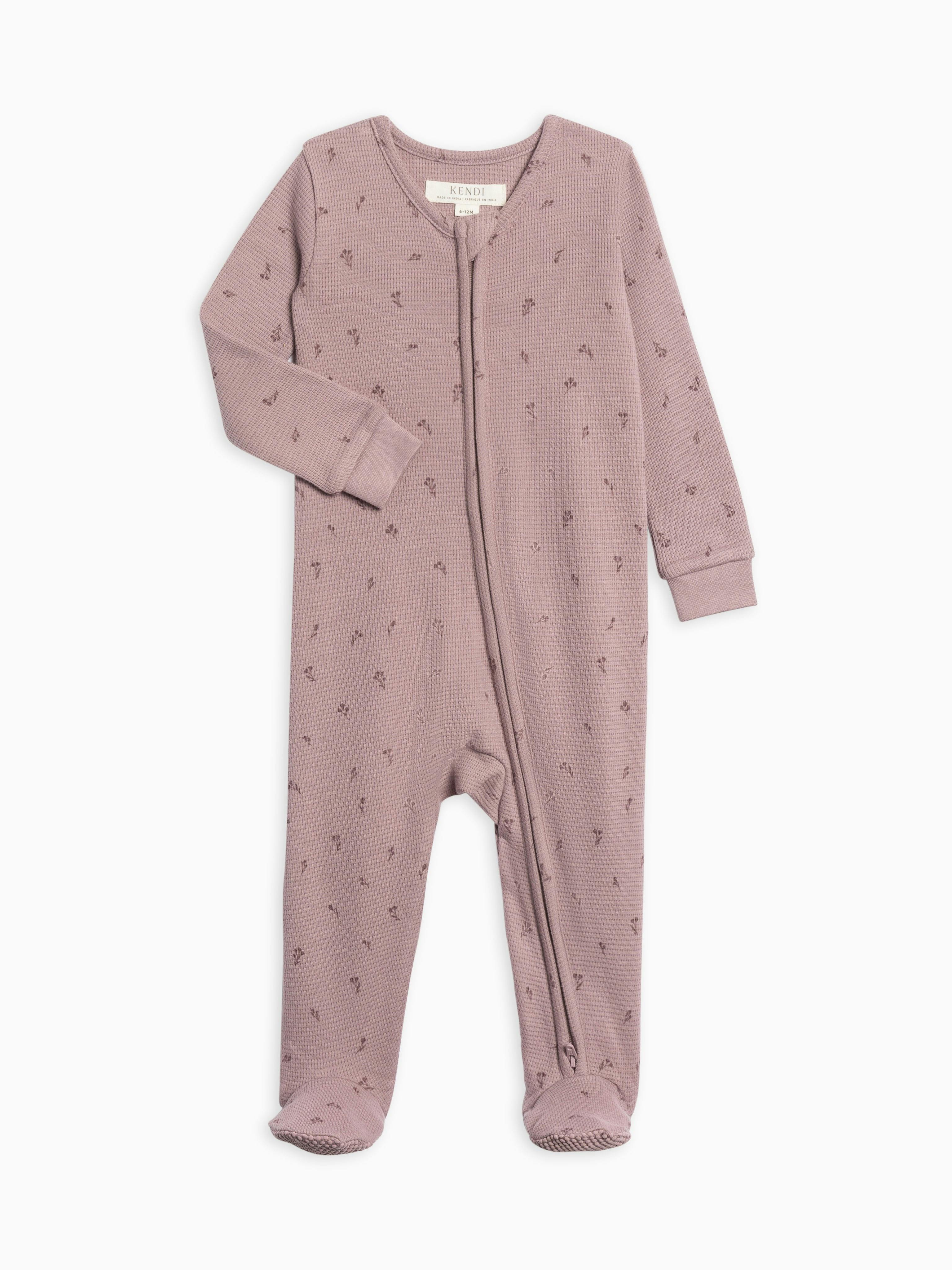 Lane Waffle Knit Zipper Sleeper