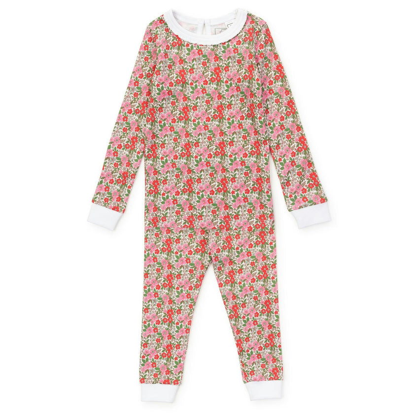 Ava Girls' Pajama Pant Set - Floral Noel