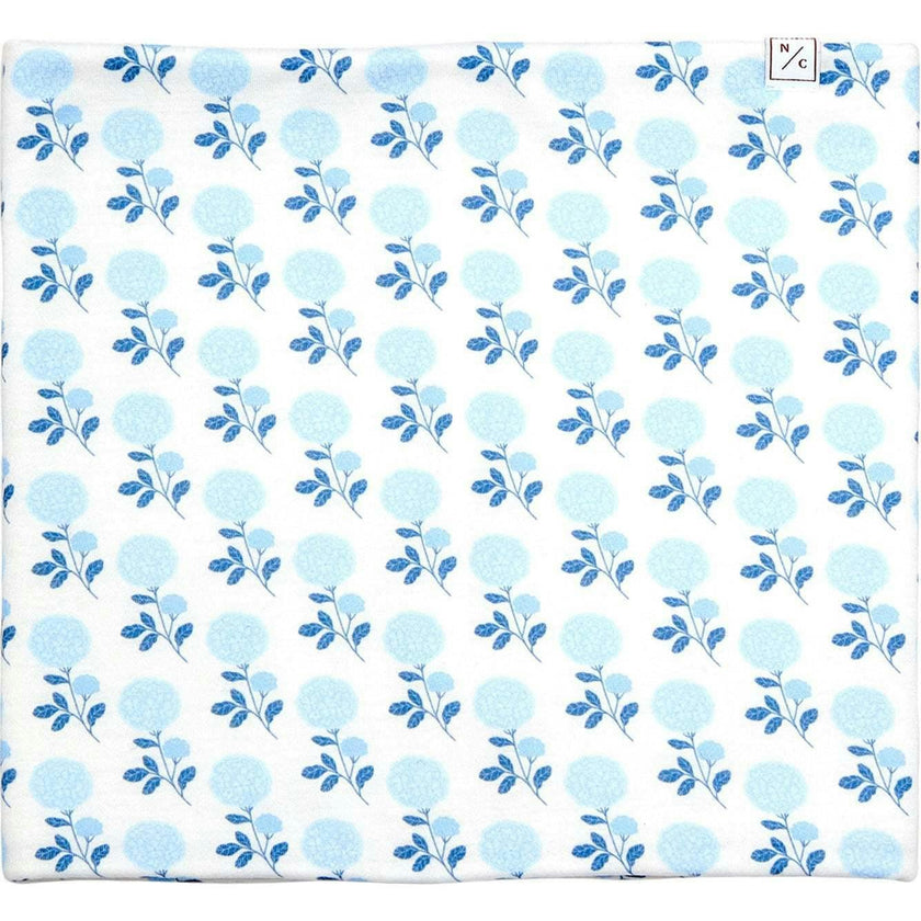 Blue Hydrangea Fleece Lined Neck Warmer