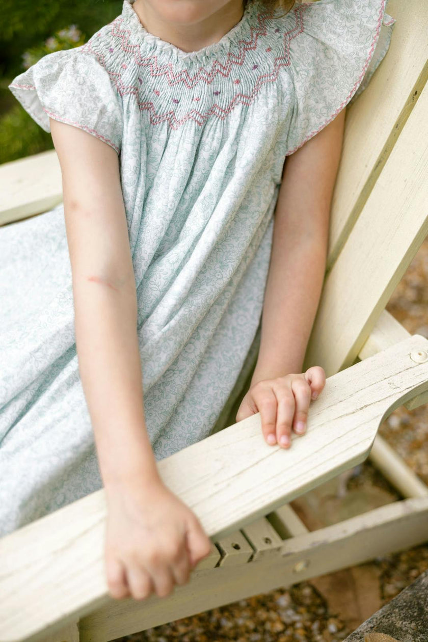 Daisy Dress in Verdant Blooms