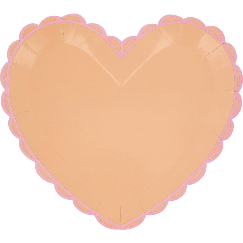 Pastel Heart Large Plates
