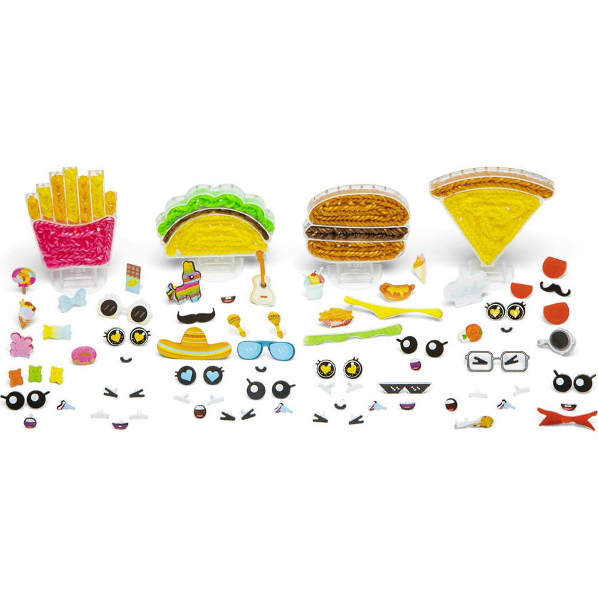 Rainbow Loom: Loomies Food Figurines - 4 Character Rubber Band Kit
