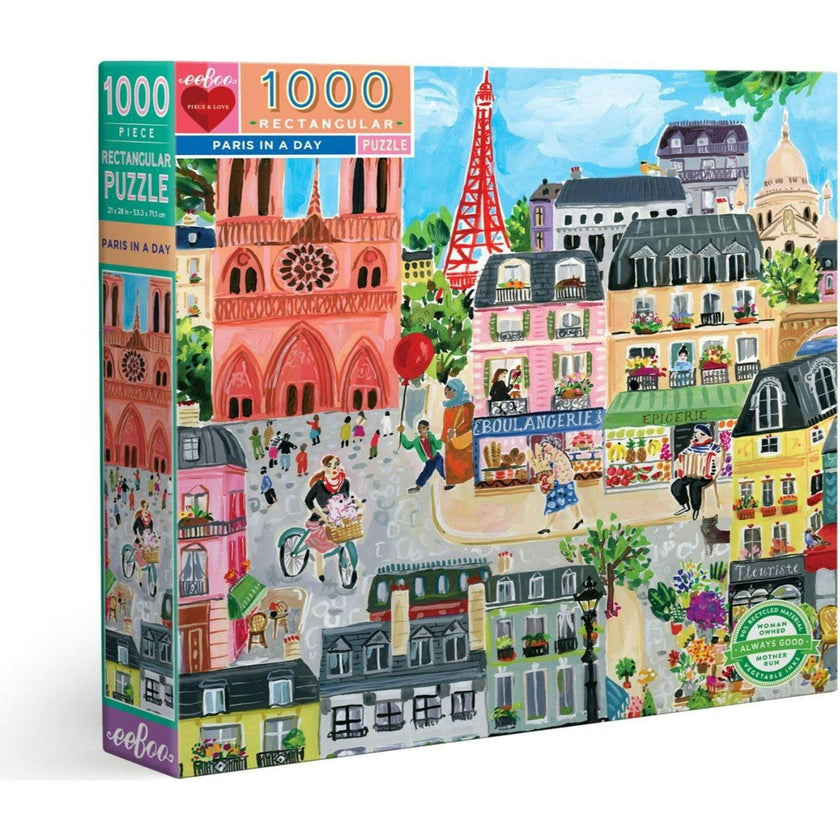 Piece and Love Paris in a Day Rectangle Puzzle