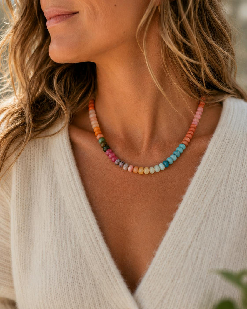 Autumn in Paris Gemstone Necklace