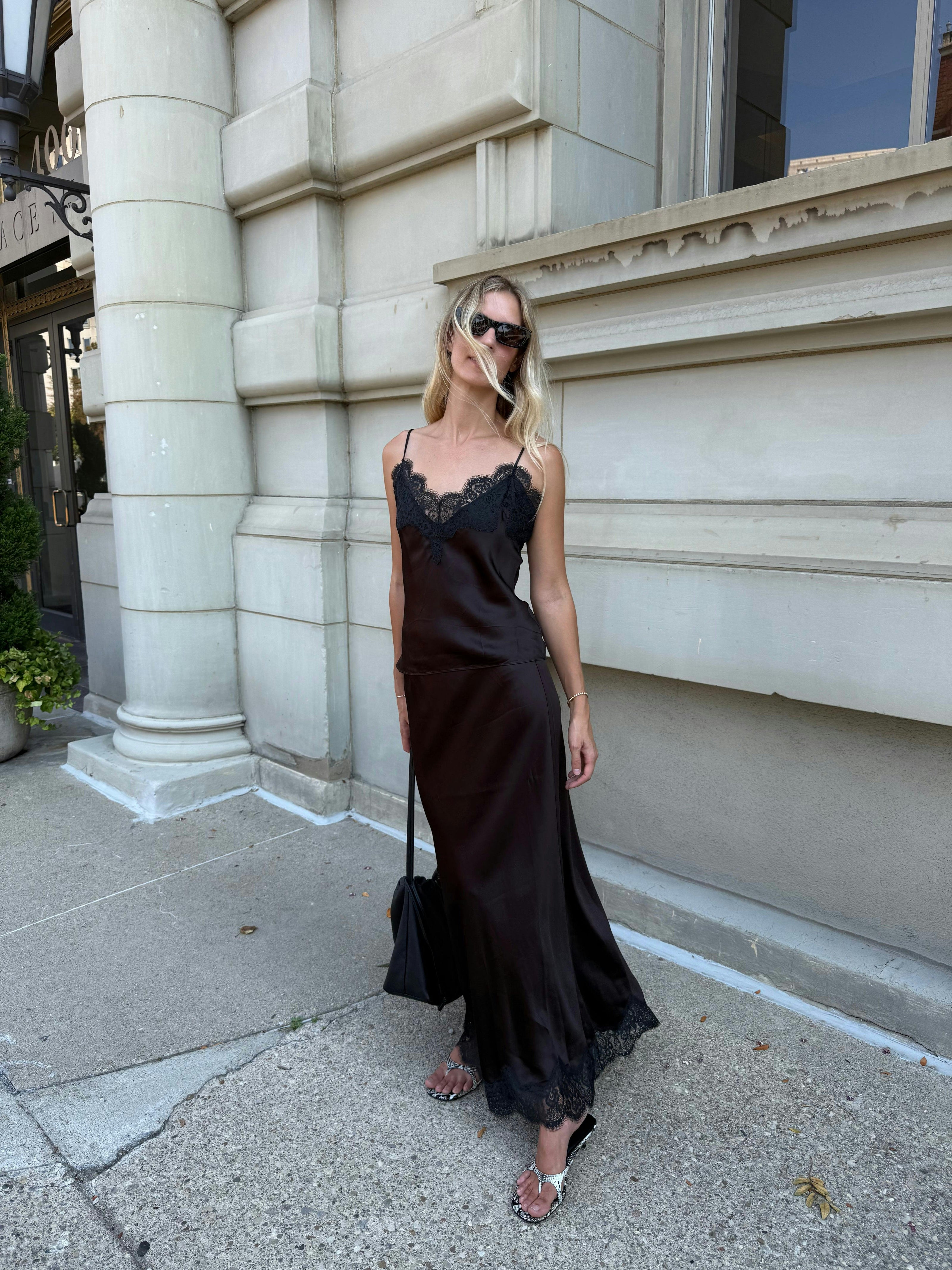 The Tiffany Maxi Skirt -  Chocolate