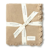Organic Cotton Scalloped Baby Blanket