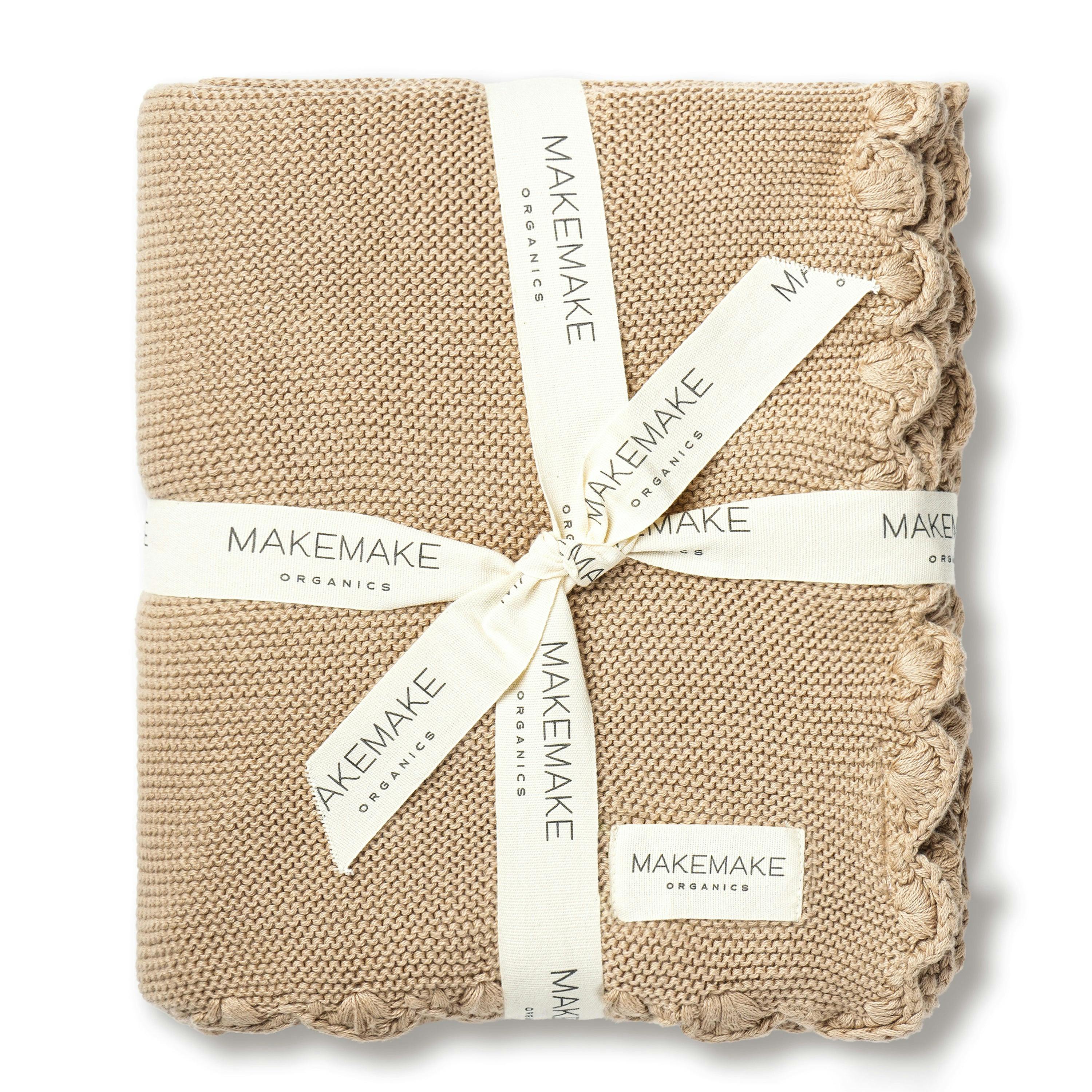 Organic Cotton Scalloped Baby Blanket