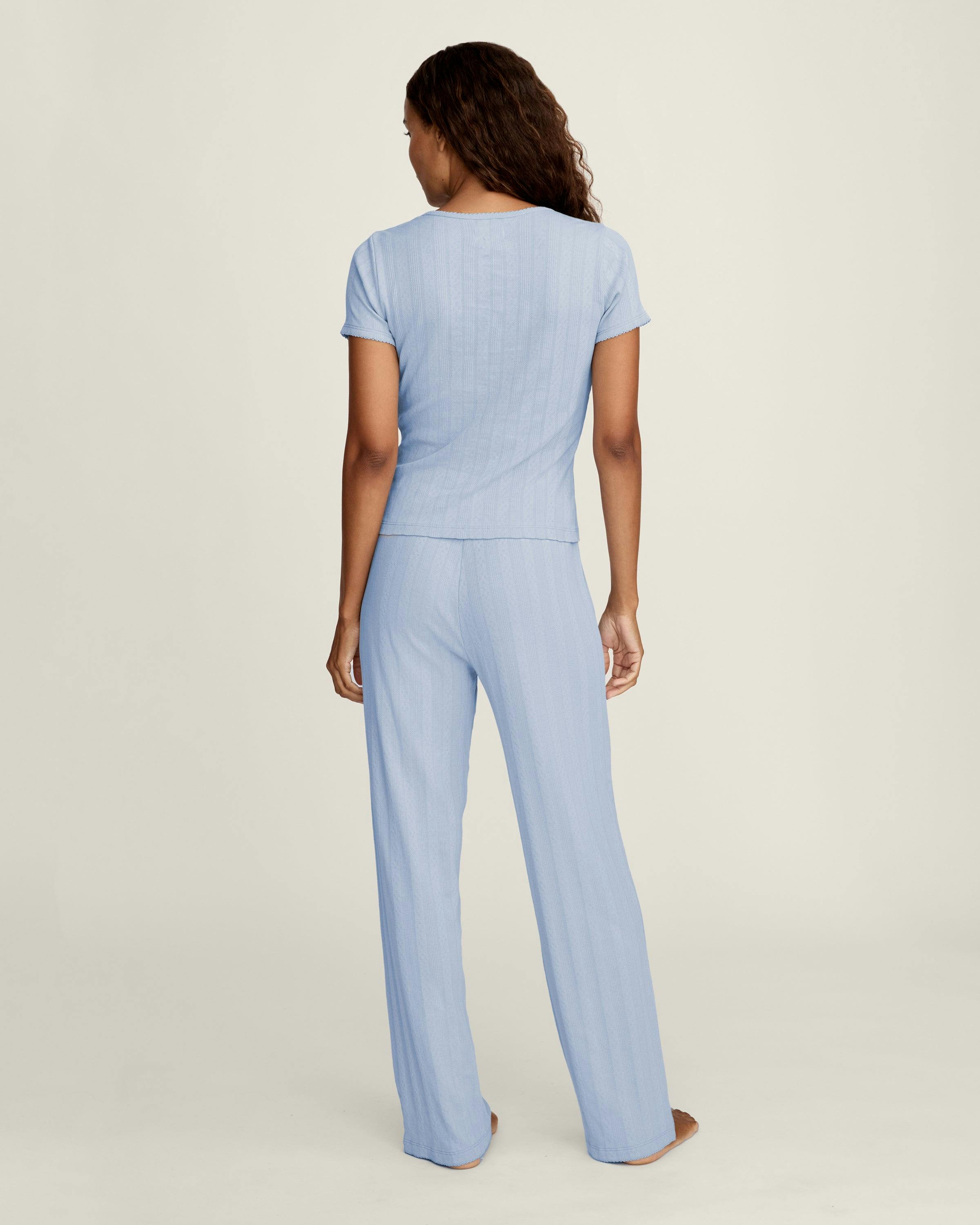 Women's Pointelle Pant in Periwinkle