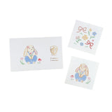 Bunnies In The Garden Overalls Temporary Tattoos