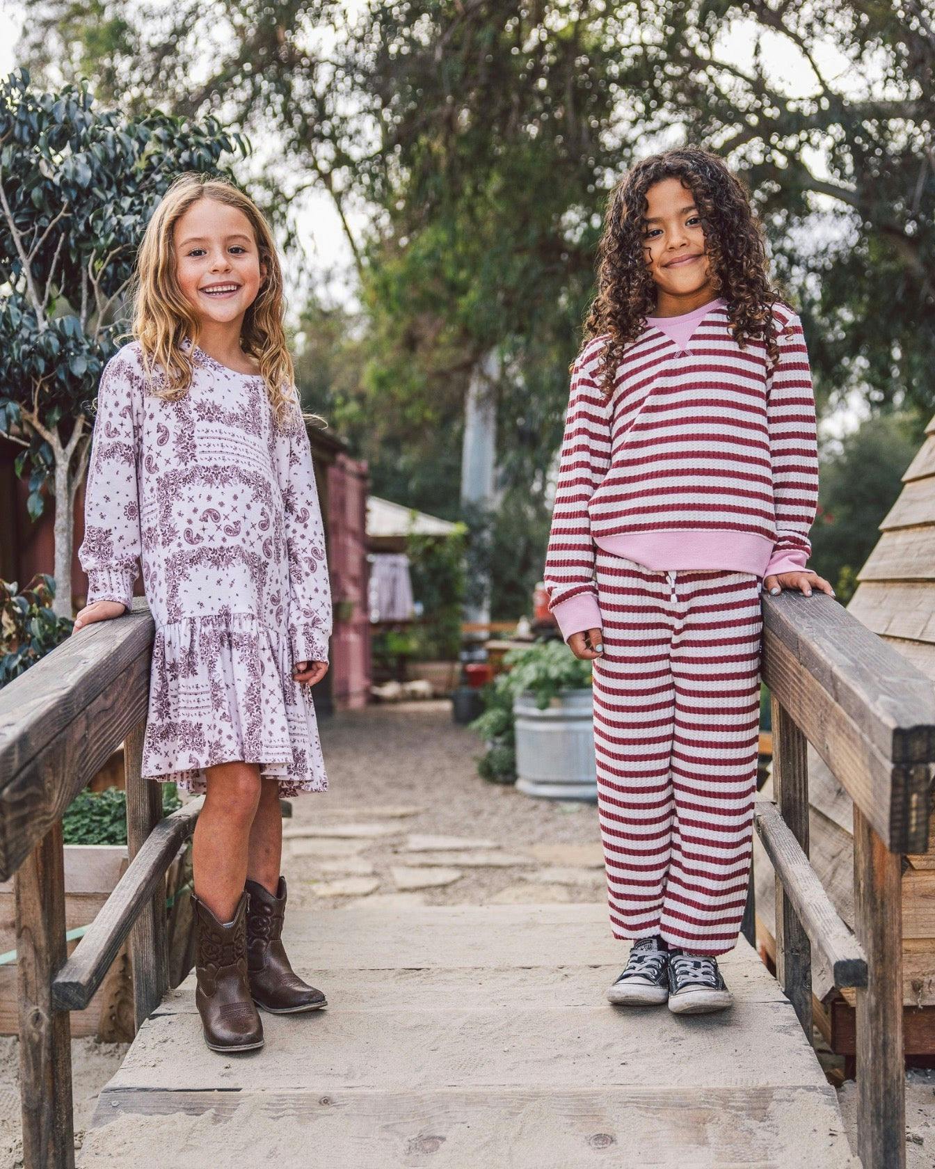 Prism Striped Pant - Mystic Maroon Thermal