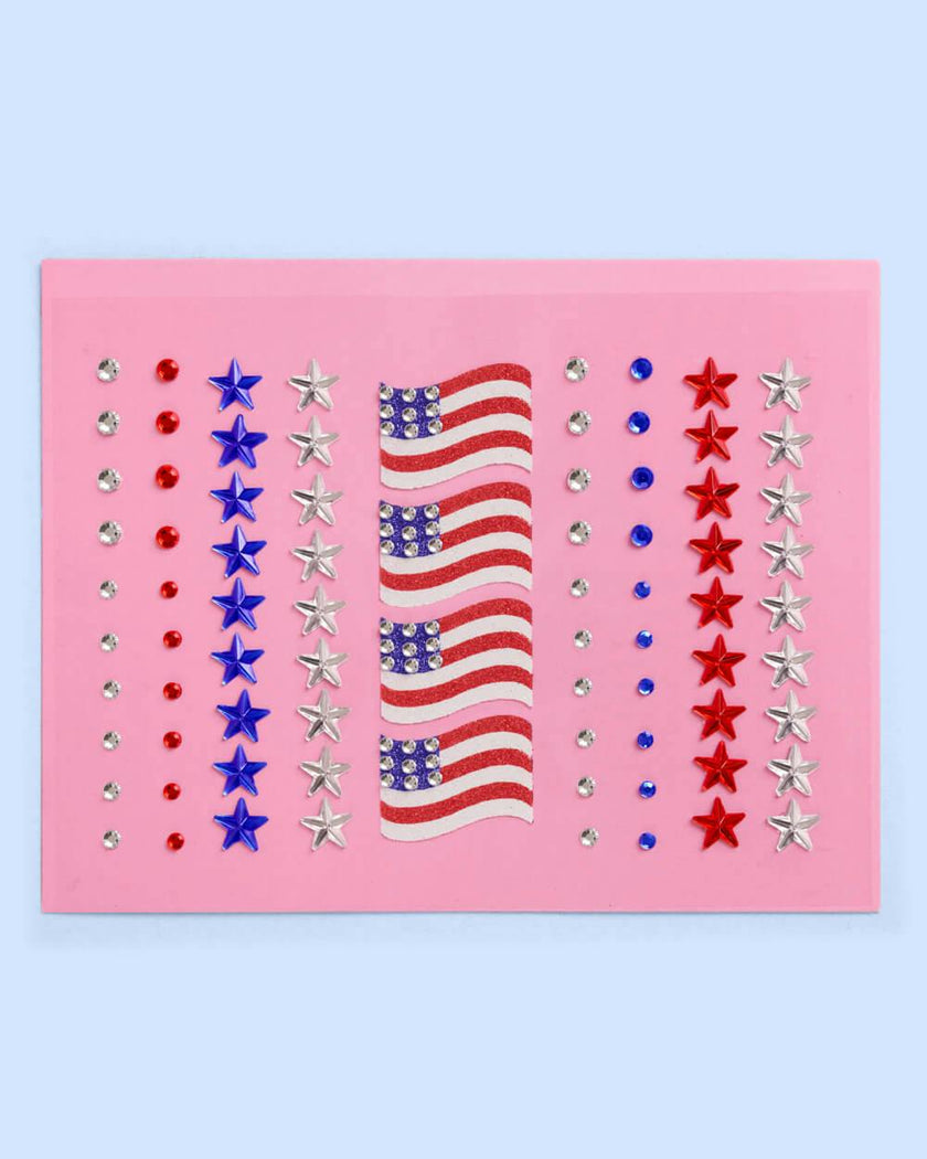 Americana Girl Gem Set - 80 adhesive face gems