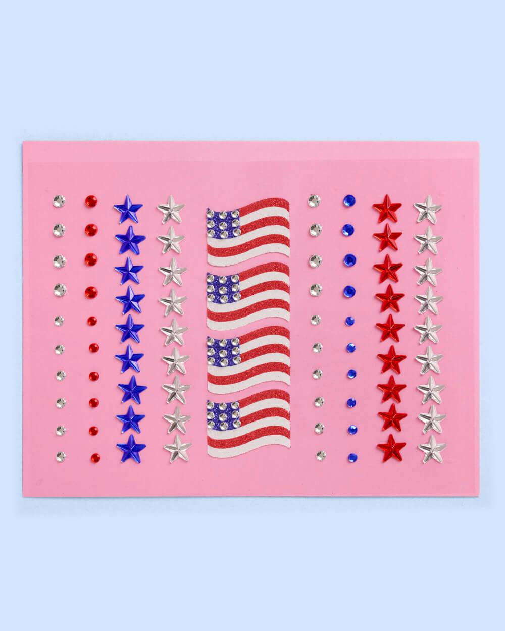Americana Girl Gem Set - 80 adhesive face gems