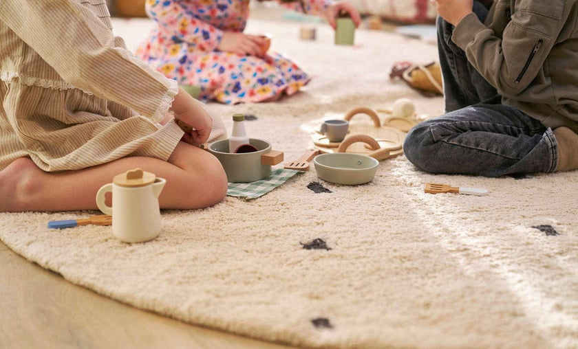 Dotted Washable Organic Cotton Rug