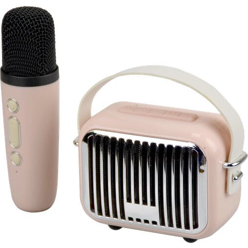 Pocket Karaoke-Microphone & Speaker Combo-Pink