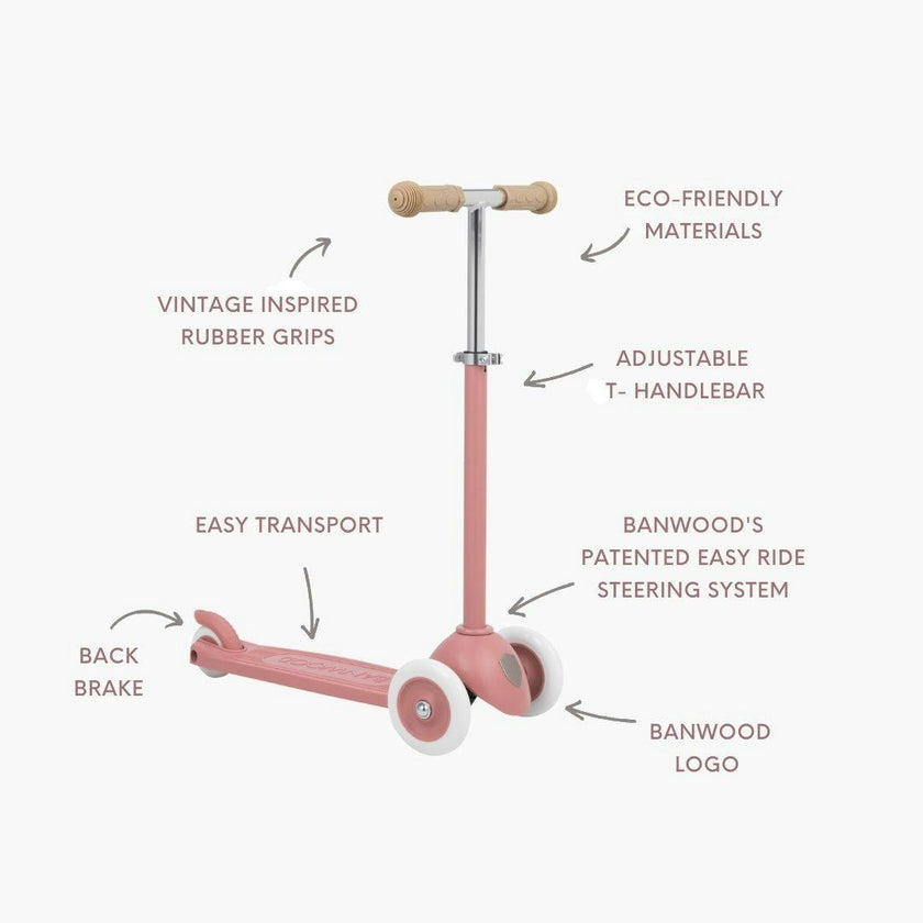 BANWOOD ECO SCOOTER - RASPBERRY